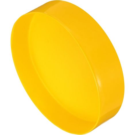 Embout Caoutchouc 200mm Jaune 50mm Hauteur Embouts de Tuyau Ronds en Vinyle, en Plastique, pour Tubes, Clôtures, Poteaux, Meubles, Rampes (1/5)