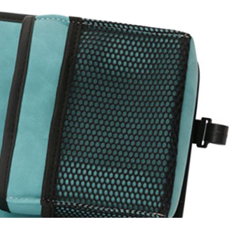 Sac de rangement suspendu pour siège arrière de voiture en cuir PU avec crochet pour mouchoirs, bleu (1/5)