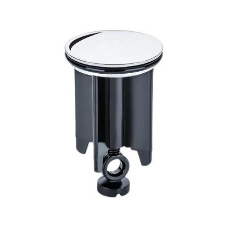 Bouchon Lavabo Universel 40mm - Bouchon d'Évier en Laiton chromé avec Caoutchouc - Couvercle Lavabo Églable en Hauteur - Anti-calcaire - Bouchon de Vidange Chromé pour Lavabo- (1/5)