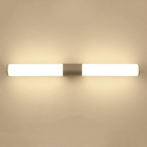 Applique Murale Miroir Avant Lumière Led Applique Murale Projecteur Salle Den éclairage Miroir Armoire Maquillage Commode Support Lumière,Lumière Chaude-12W/25Cm (1/5)