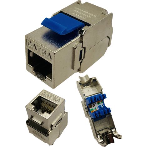 Module adaptateur Keystone, prise RJ45 sans outil Cat.6 FTP AWG 22-24 (1/5)