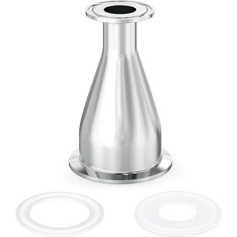 1 pièce Raccord sanitaire Réducteur Raccord en acier inoxydable 304 Tri Clamp Ferrule Style 1,5" Tube OD à 1" Tube OD (38 mm x 25 mm) (1/5)
