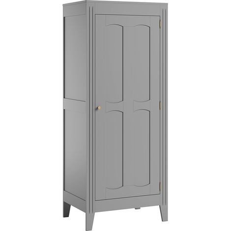 Schrank mit 1 Tür, Grau, 197cm
