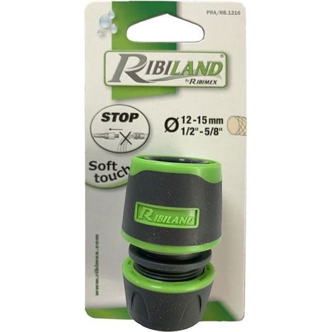 Raccord rapide bi-matière acquastop tuyau 12-15mm (1/2)