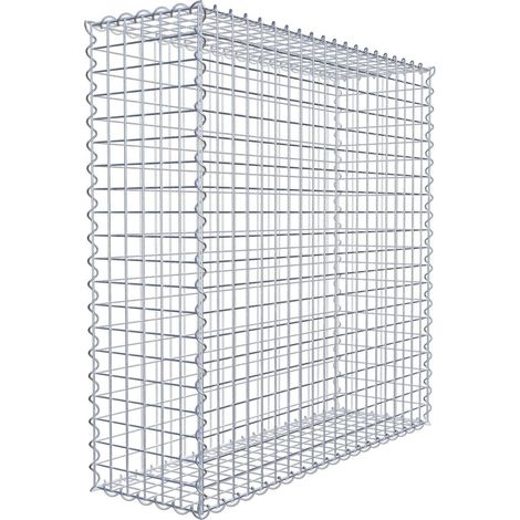 Gabiondeco - Gabion 100 cm x 100 cm x 30 cm (L x H x P). mailles 5 x 5 cm. Spirale - Made in Germany (1/7)