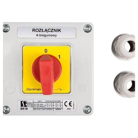 Interruttore Spamel sk16-2.8210ob11c 690V 20A