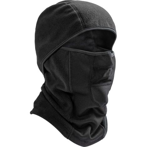Cagoule d'hiver, vêtement respirant, coupe-vent et chaud, adapté à la pratique de la moto par temps froid.