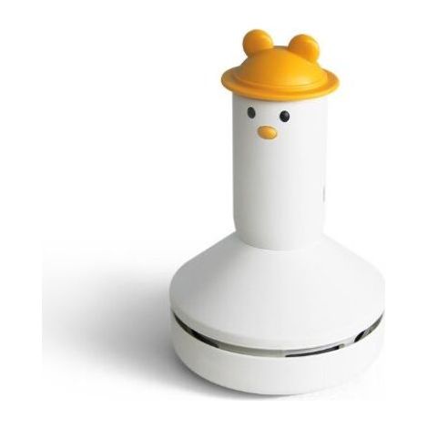 Tragbarer, kabelloser USB-Handstaubsauger im Buchformat, kleiner Mini-Radierer zum Entfernen von Krümeln (gelb) (1/4)