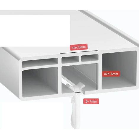 Accessoires pour rail de rideau en PVC avec poulie et perles, rail carré en plastique, crochets de poulie (10 pièces)