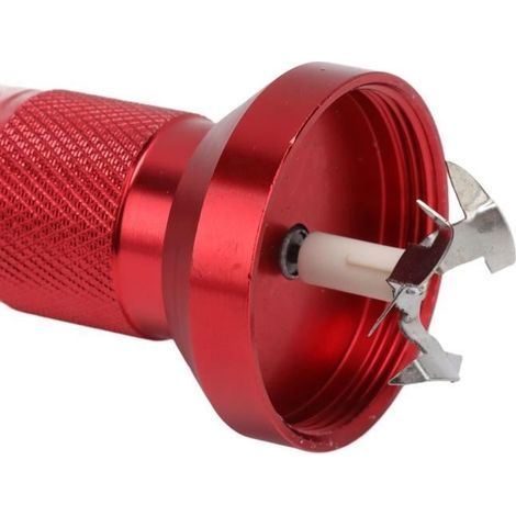 minifinker Professionelle elektrische Tabakmühle aus Aluminiumlegierung zum Würzen von Heilkräutern (Rot) (1/4)