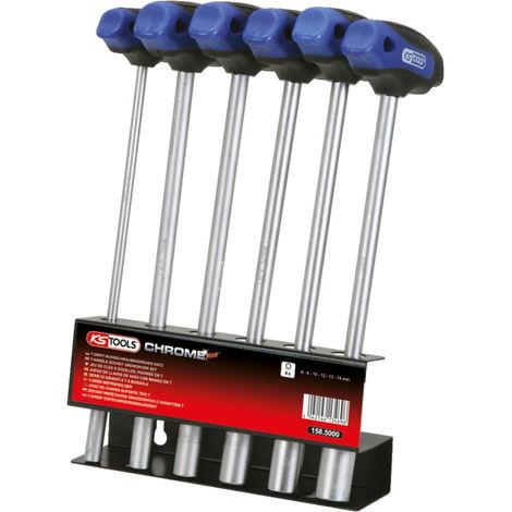 KS TOOLS Destornilladores de vaso con mango en T 6 piezas 6-14 mm - 158.5000 (1/2)