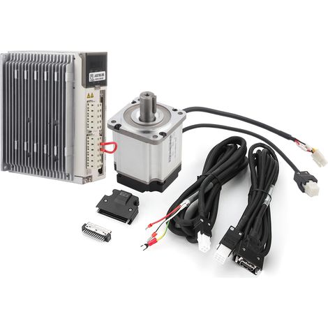 Kit Moteur Servo AC 750W 220V, 80mm, 2.39Nm, 3000tr/min avec Variateur Contrôleur (1/5)