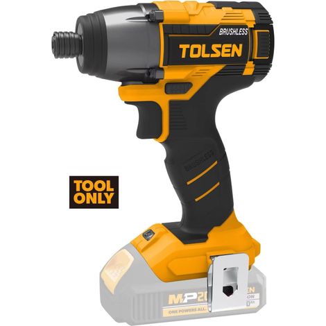 CORPO AVVITATORE AD IMPULSI BRUSHLESS 20V SERIE MP20V ATTACCO ESAGONALE 1/4" TOLSEN