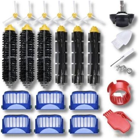 Lot de 23 pièces de rechange, compatibles avec les aspirateurs robots iRobot Roomba 692, 671, 676, 675, 645 et 655 (non compatible avec les autres modèles Roomba) : filtre, brosse en caoutchouc et bro (1/5)