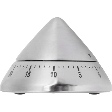 Minuterie de Cuisine mécanique,minuterie de Cuisson en Acier Inoxydable Minuterie à Compte à rebours Manuelle avec pour la Cuisson des Sports de Cuisson (1/5)