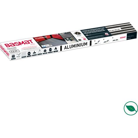 Paillasson - tapis entrée aluminium clispable - qualité pro - 110 cm x 3,3 cm ép 9 mm - 0,5 m² (1/5)