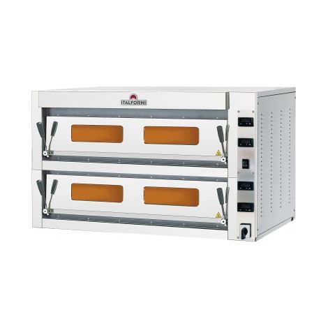 Four à Pizza Double Electrique - Commandes Digitales - 12 Pizza - Italforni