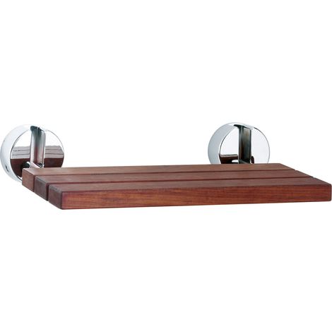 Hudson Reed Foldable Shower Seat 345mm Projection - Chrome Hinges (1/5)