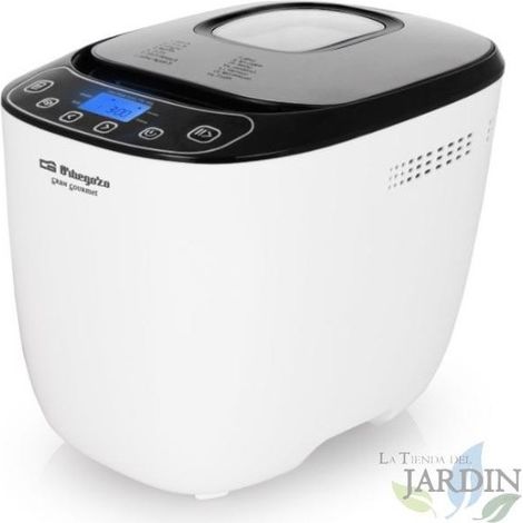 Bäckerei Orbegozo. Leistung 550W. Brotgrößenauswahl 0,7 kg - 1 kg. Timer bis zu 13 Stunden.