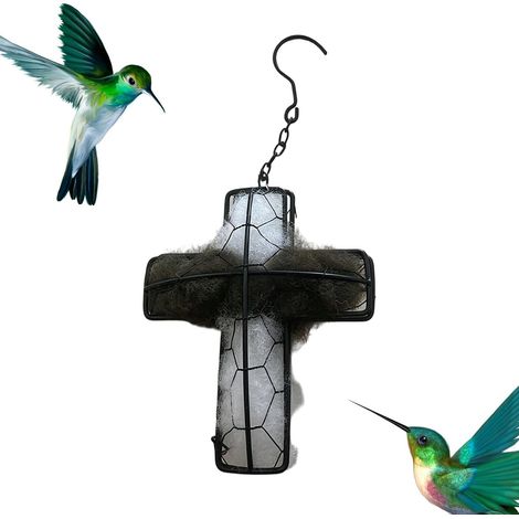 Matériau de Nidification pour Oiseaux Résistant aux Intempéries Support de Cage Rechargeable Pour les Moineaux et les Fauvets en Extérieur Jardin Arrière-cour Terrasse Printemps et (1/5)
