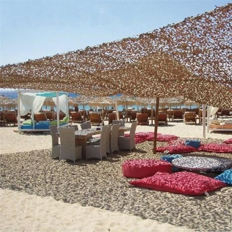 Voile d'ombrage - Filet de Camouflage militaire pour désert - 2M X 4M - Acrylique - Protection anti-UV (1/4)