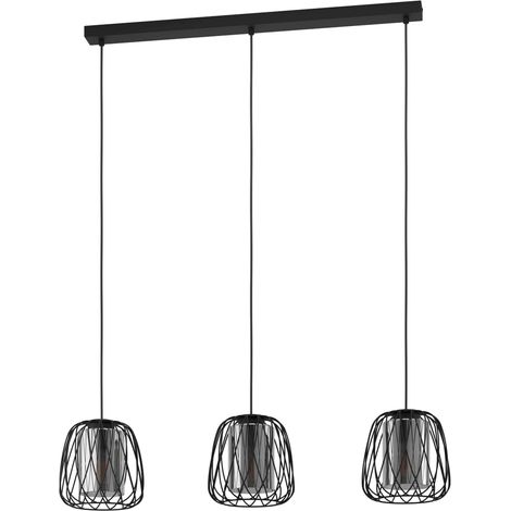 Suspension EGLO Floresta 3xE27 Noir (1/3)