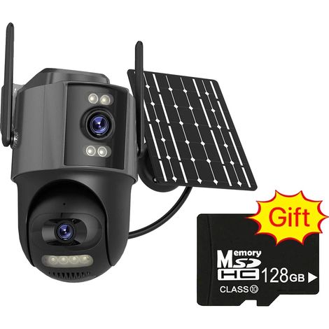 Cámara solar, resolución de 4MP, seguimiento de movimiento inteligente, mejorada (1/2)