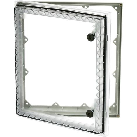 Fibox PW 343009 T 4901824 Finestra d'ispezione Coperchio trasparente, Doppio pettine, Resistente ai raggi UV (L x L x A (1/2)