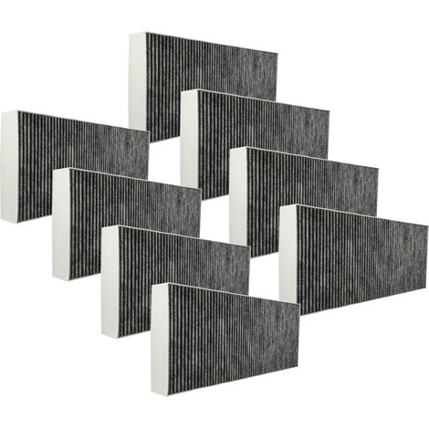 vhbw 8x Aktivkohlefilter Ersatz für Neff Z54TR00X0 für Dunstabzugshaube - 46 x 19,1 x 5 cm