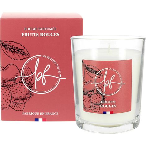 Vela aromática de frutos rojos 180g con estuche - Les Petites Folies