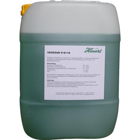 HAUERT VEGESAN 5-8-10 Flüssigdünger 20 l Blumendünger Blütendünger Blühdünger