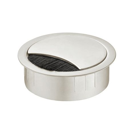 Passacavi bianco Ø80mm per organizzazione ufficio