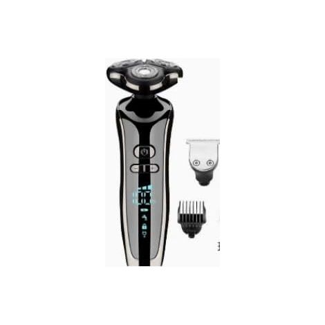 4 en 1 rasoir electriques hommes, Rasoir électrique, Tondeuse barbe homme avec Tête de brosse nettoyante Tondeuse à cheveux, tondeuse à poils de nez Utilisé sur toutes les parties du corps
