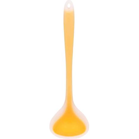 Cuillère en silicone alimentaire antiadhésive, ustensile de cuisine tout-en-un pour soupes. (1/5)