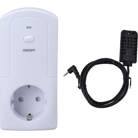 Drahtloser WLAN-Steckdosenthermostat, Ausgangstemperaturregler, Kühl- und Heiztemperatursensor, Klimaanlagen-Luftbefeuchterfunktion (1/5)