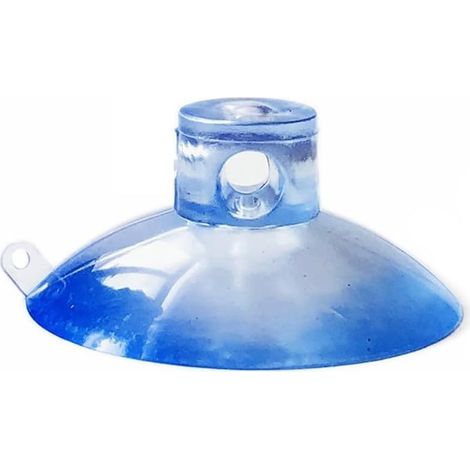 Lot de 10 ventouses transparentes à double suspension de 30 mm de diamètre avec trous latéraux pour trou pilote en plastique et caoutchouc pour salle de bain et cuisine (1/5)