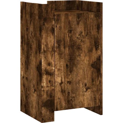 Maison Exclusive - Credenza Rovere Fumo 45x35x75 cm in Legno Multistrato (1/5)