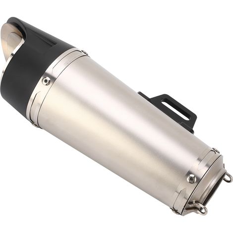 Silencieux universel moto 38-51mm, pot d'échappement en acier argenté, adaptable Suzuki GSXR1000 SV650, pièce de rechange (1/5)