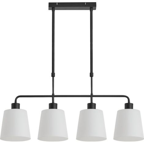 Lámpara de techo alargada DEKO negro 4xE27 (1/2)