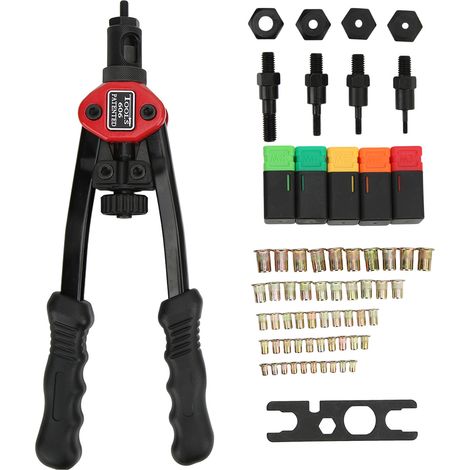 Outil de rivetage manuel 12 pouces, riveteuse manuelle, outils de rivetage M3 M4 M5 M8, vis pour automobile (1/5)