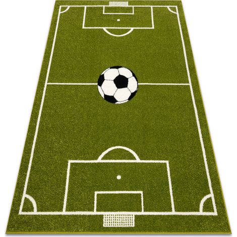 Teppich MUNDIAL Fußballplatz, Fußball - grün green 140x200 cm