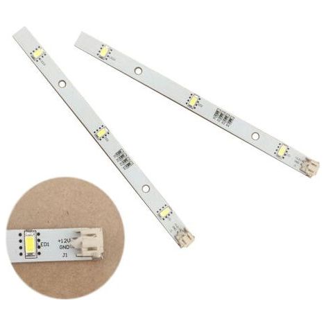 FENOPLASTICAL 2er-Pack LED-Lichtleisten, 16 cm, Tageslichtweiß 5700K, 12V DC, für kompatible Kühlschränke und Gefrierschränke - Mddz-162a (1/5)