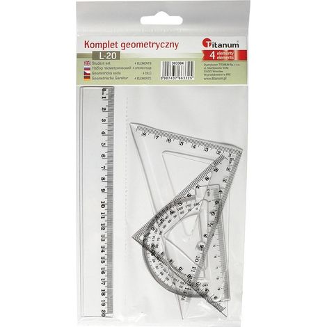 Geometrisches Set, 20 cm, 4 Elemente