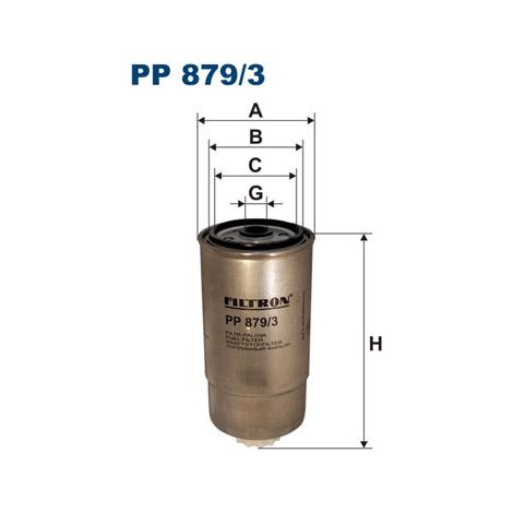Filtro carburante PP879/3 Filtro
