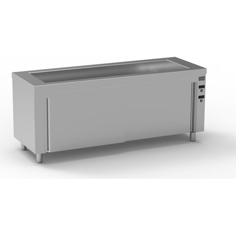 Meuble Bain-Marie Sec Inox Réserve Chaude Gamme 700 - Eratos (1/2)