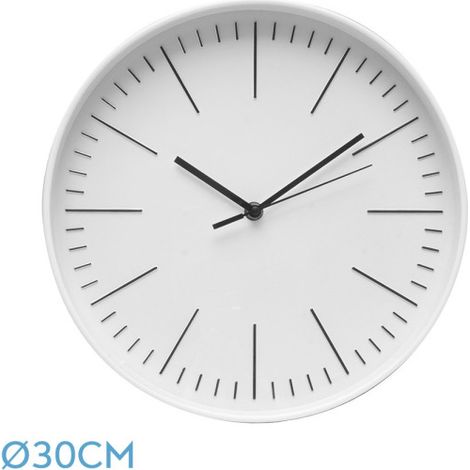 Reloj De Pared Hera Blanco 30d Movimiento Continuo (1/3)
