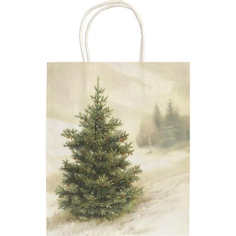 Borsa decorativa A5 STBAG149 Abete in inverno