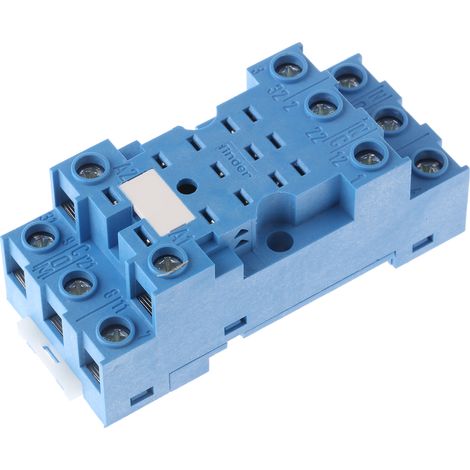 Support relais Finder série 94 11 contacts, Rail DIN, 250V c.a., pour 55,33 ( Prix pour 1 )