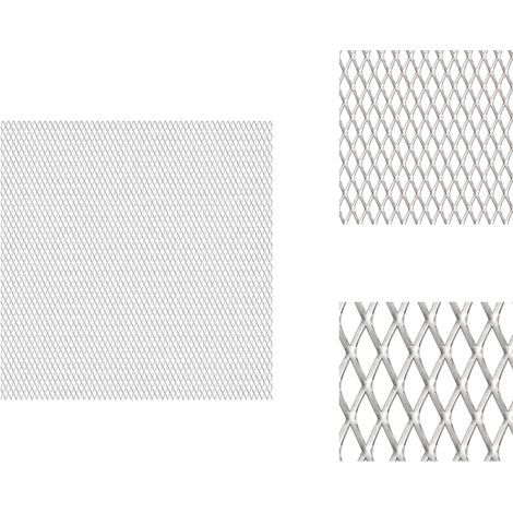 Gittermatte Streckmetall Edelstahl 100x85 cm 30x17x2,5mm - Streckmetall - Edelstahlzaun - Gartenzaun - Maschendrahtzaun - Metallgitter (1/3)