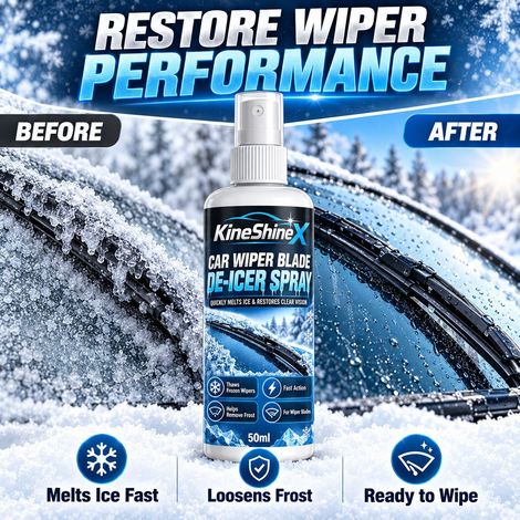 KineShineX Scheibenwischer-Enteisungsspray Winter-Enteisungs- und Enteisungsspray für Scheibenwischer (1/4)